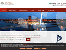 Tablet Screenshot of crimsonconsultants.co.uk